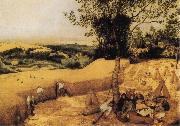 BRUEGHEL, Pieter the Younger The Corn Harvest oil painting reproduction